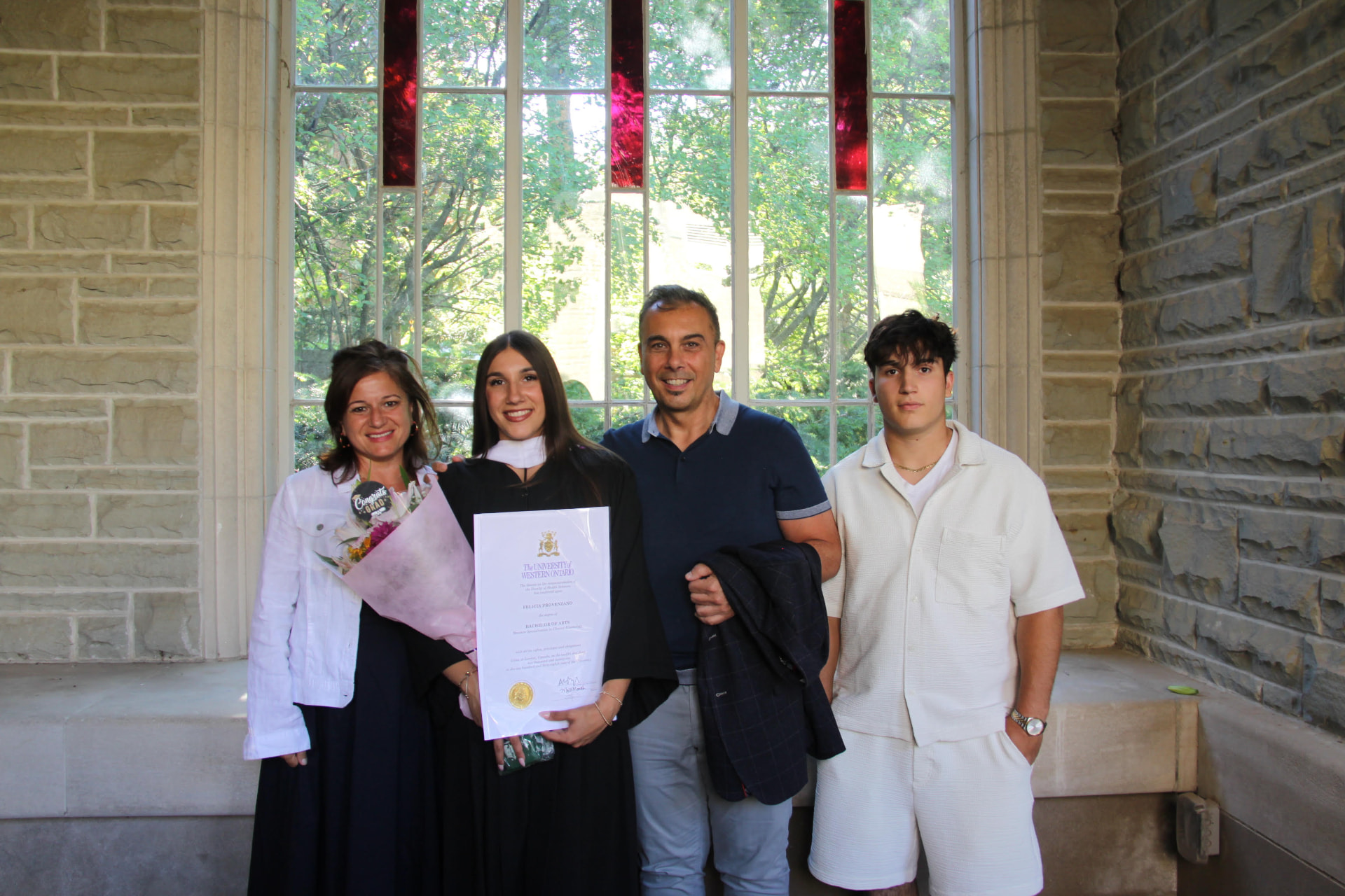 Frank Provenzano with his family